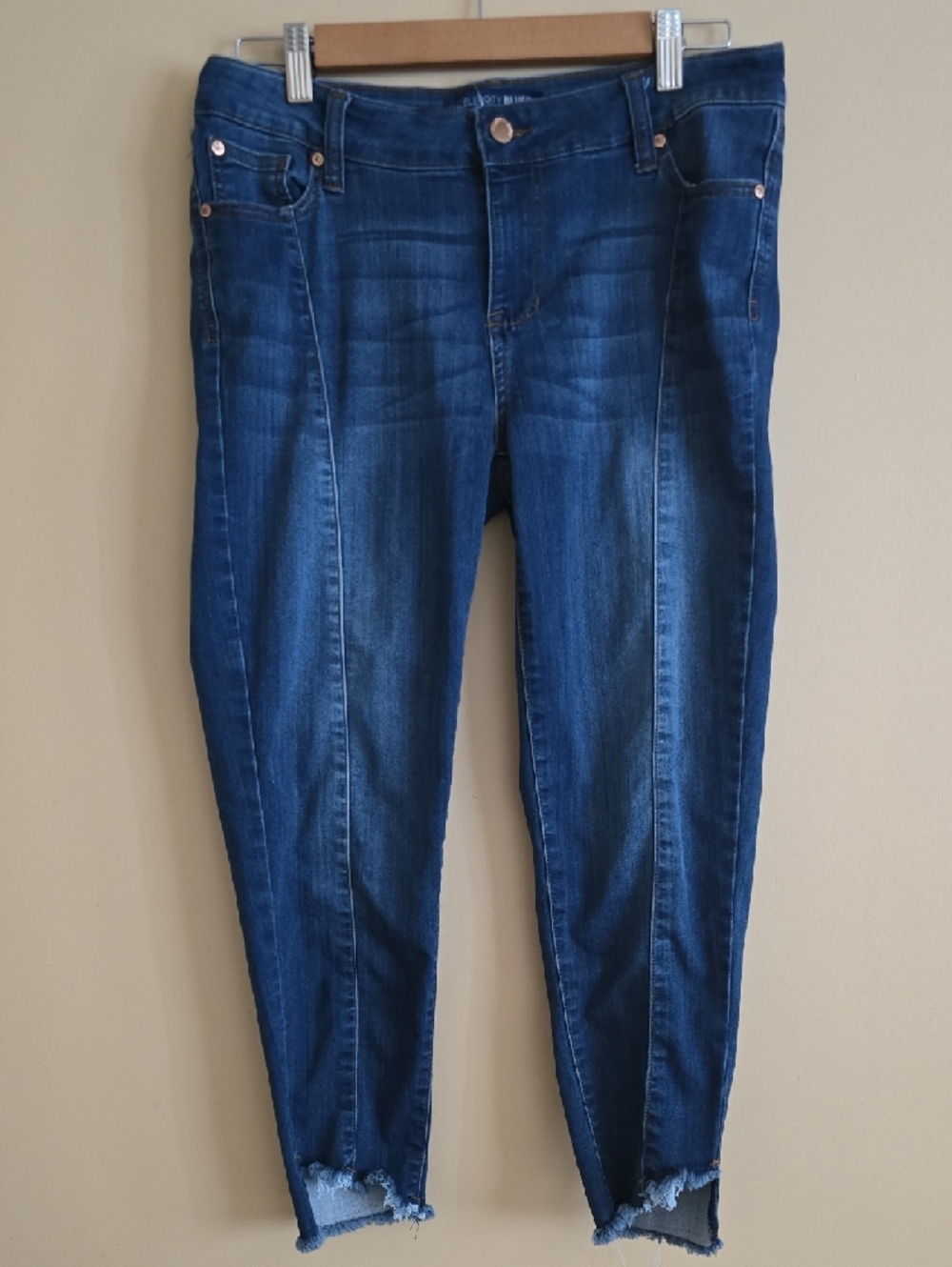 Celebrity Blues Los Angels Women's Size 10 Petite 10P Blue Front Vertical Accent